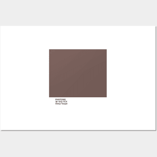 pantone 18-1312 TCX Deep Taupe Posters and Art